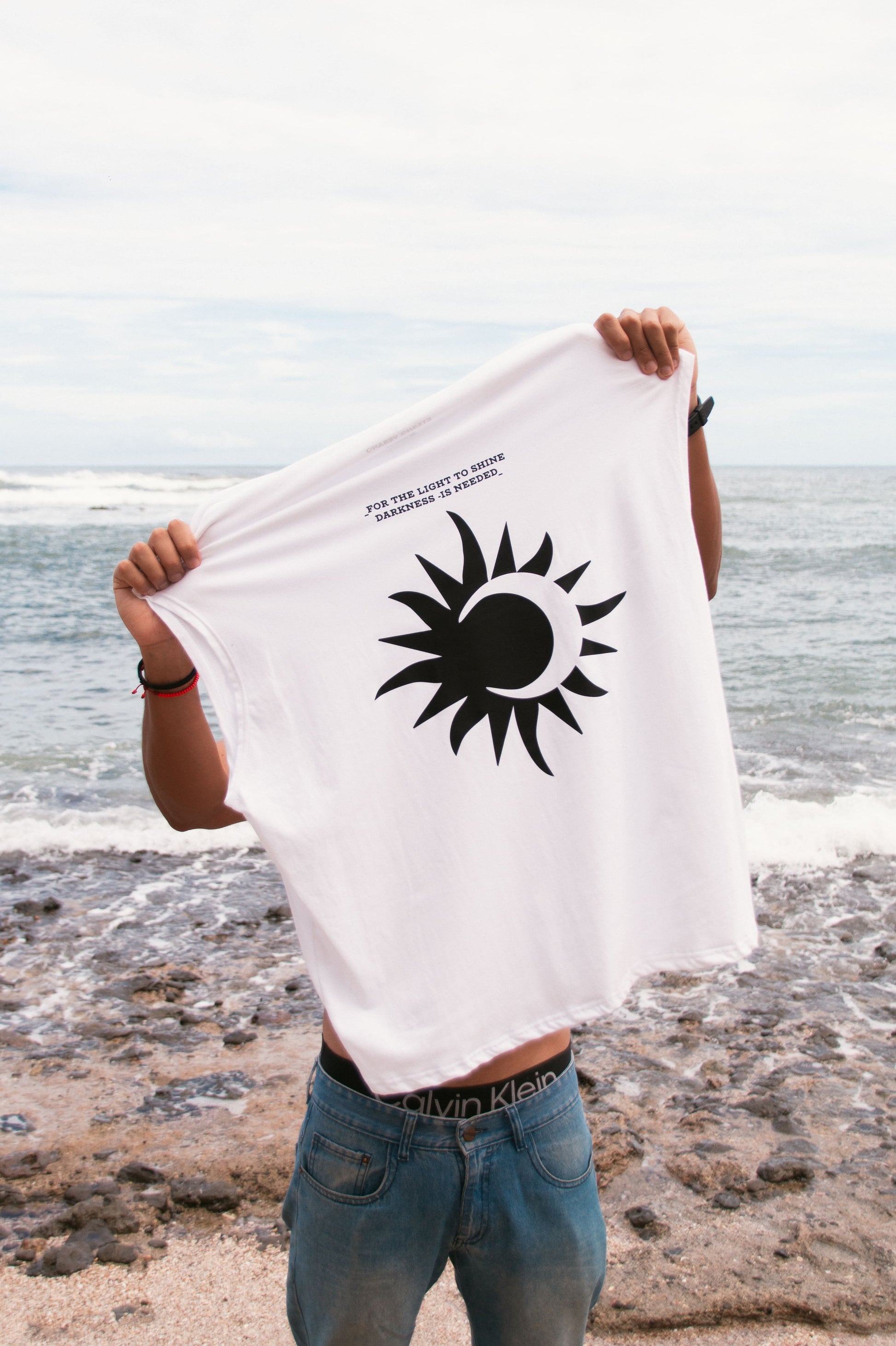 Sun & Moon Boxy Tank Top White