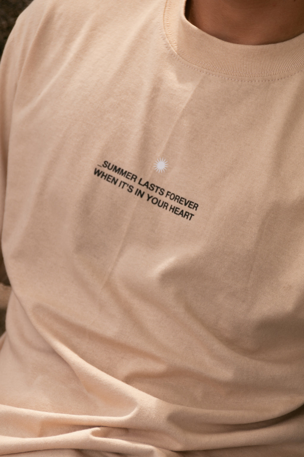 Summer Lasts Forever Boxy Beige