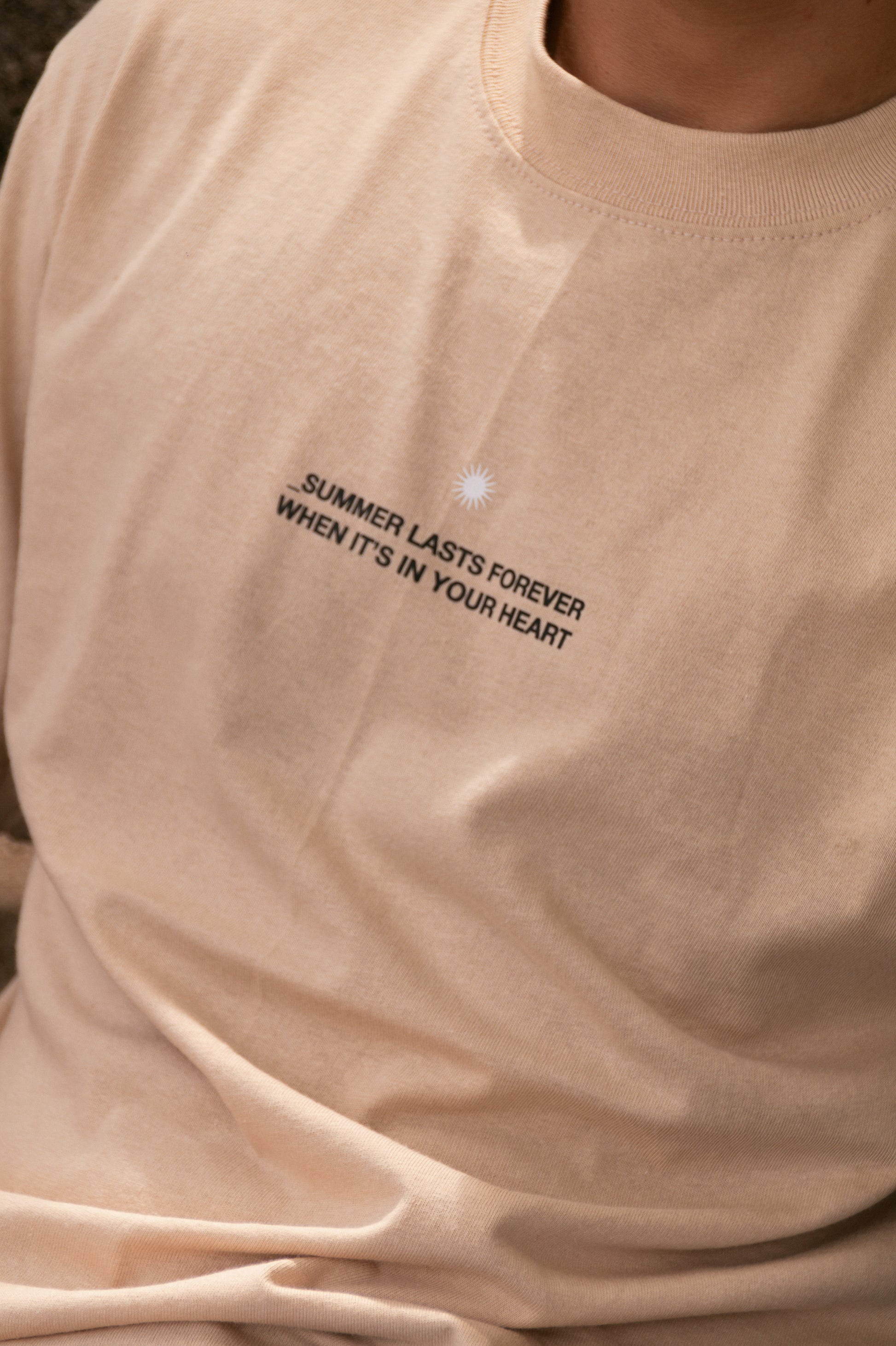 Summer Lasts Forever Boxy Beige