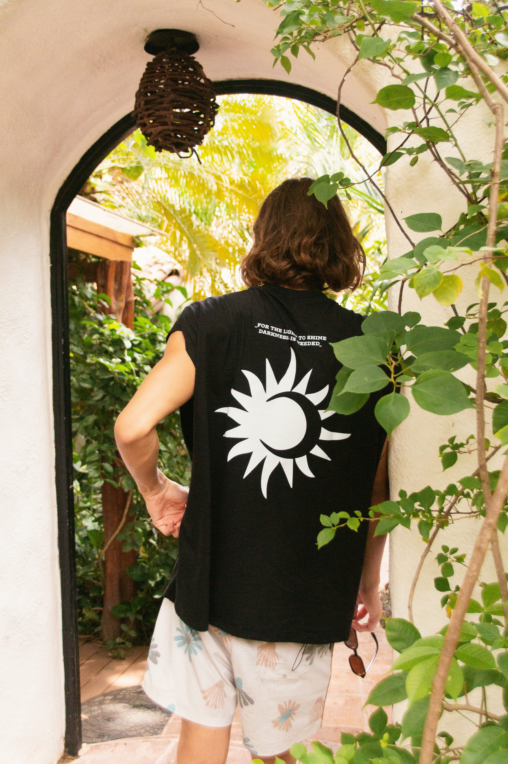 Sun & Moon Boxy Tank Top Black