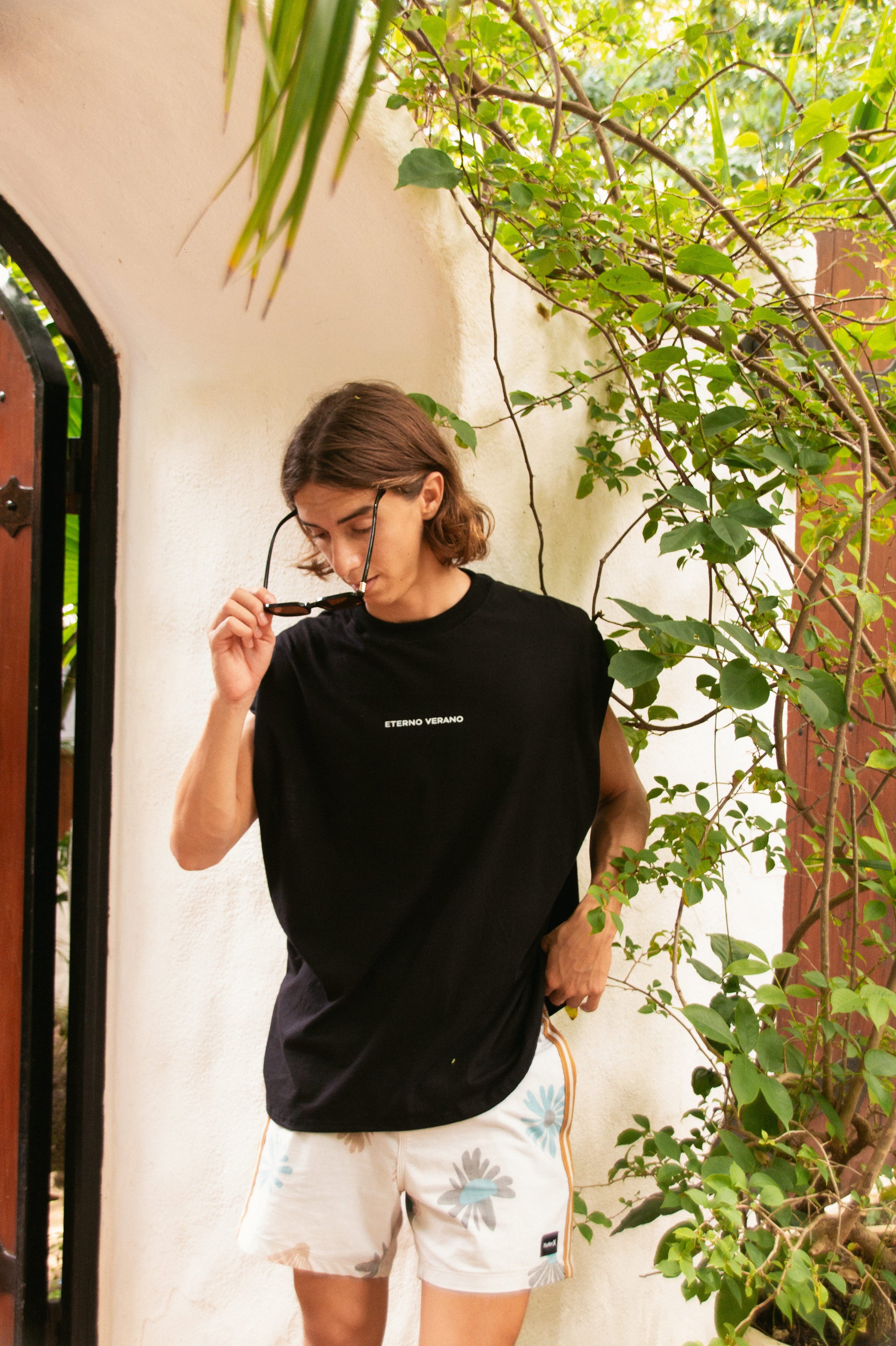 Sun & Moon Boxy Tank Top Black