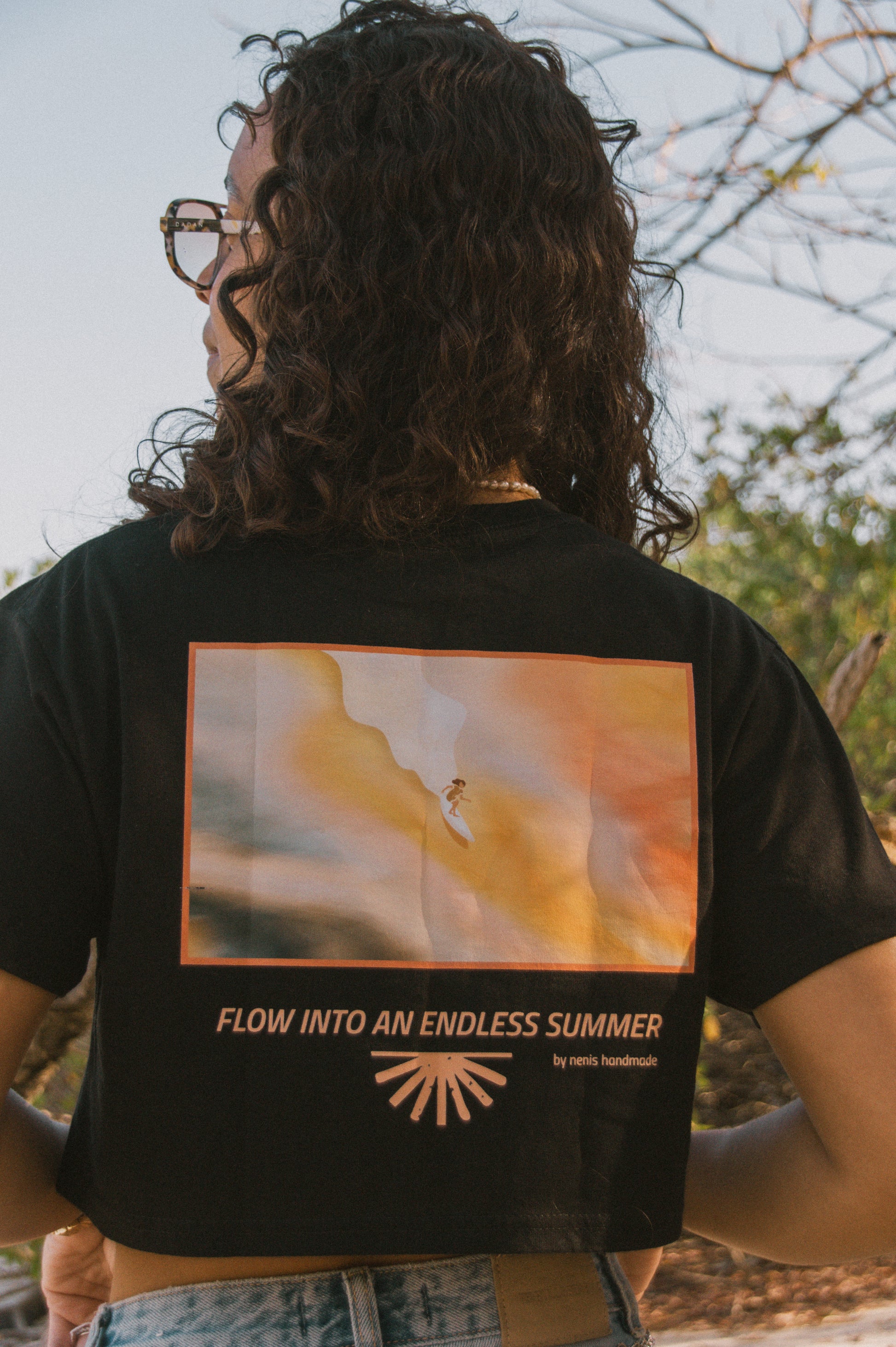 Flow Crop Top Orange