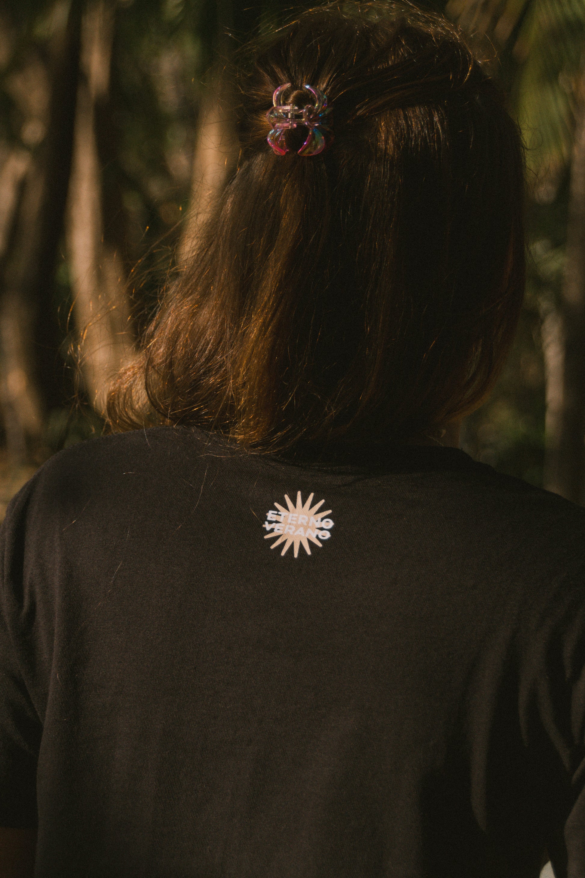 Summer Lasts Forever Crop Top Black