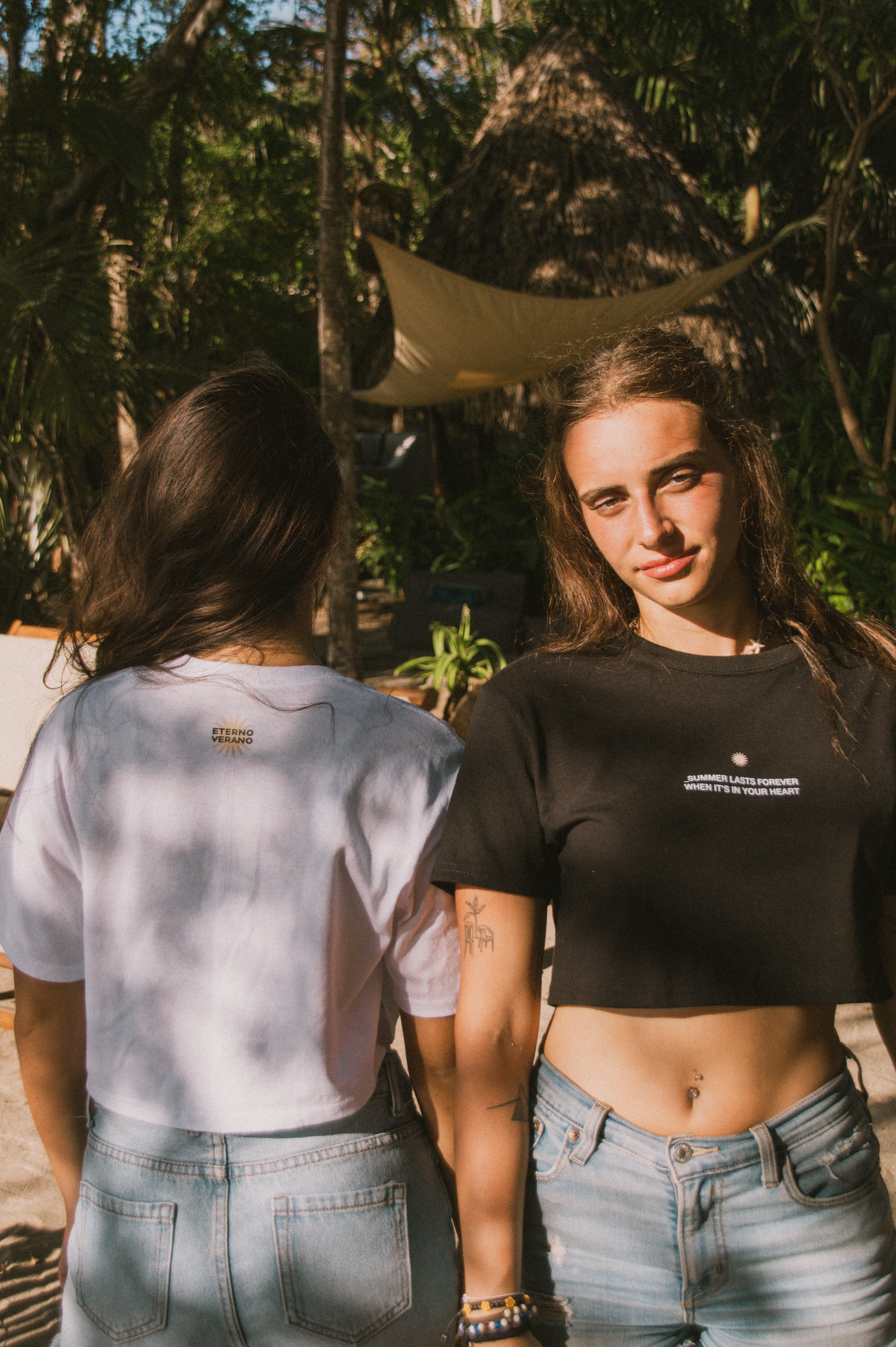 Summer Lasts Forever Crop Top White