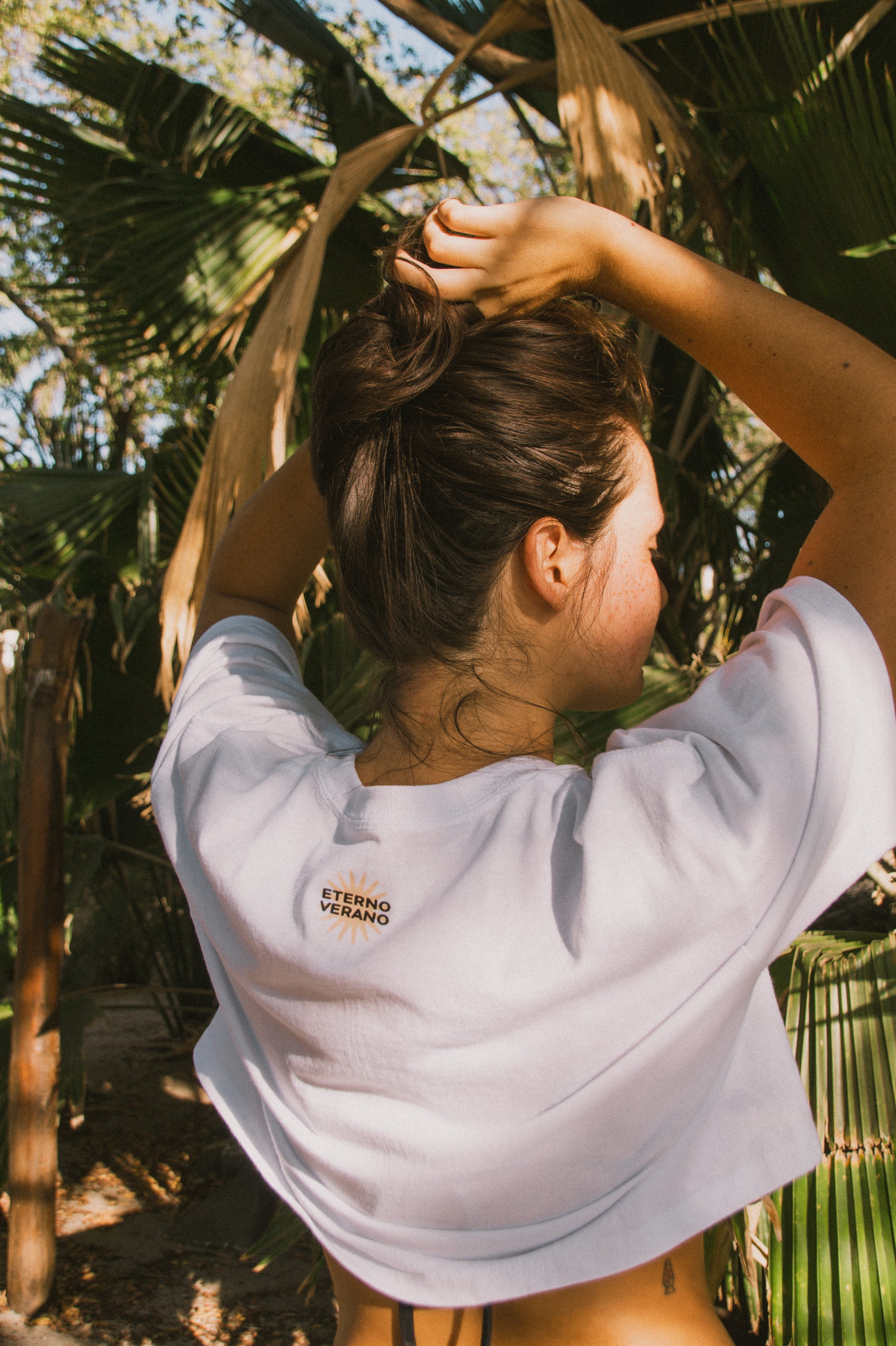 Summer Lasts Forever Crop Top White