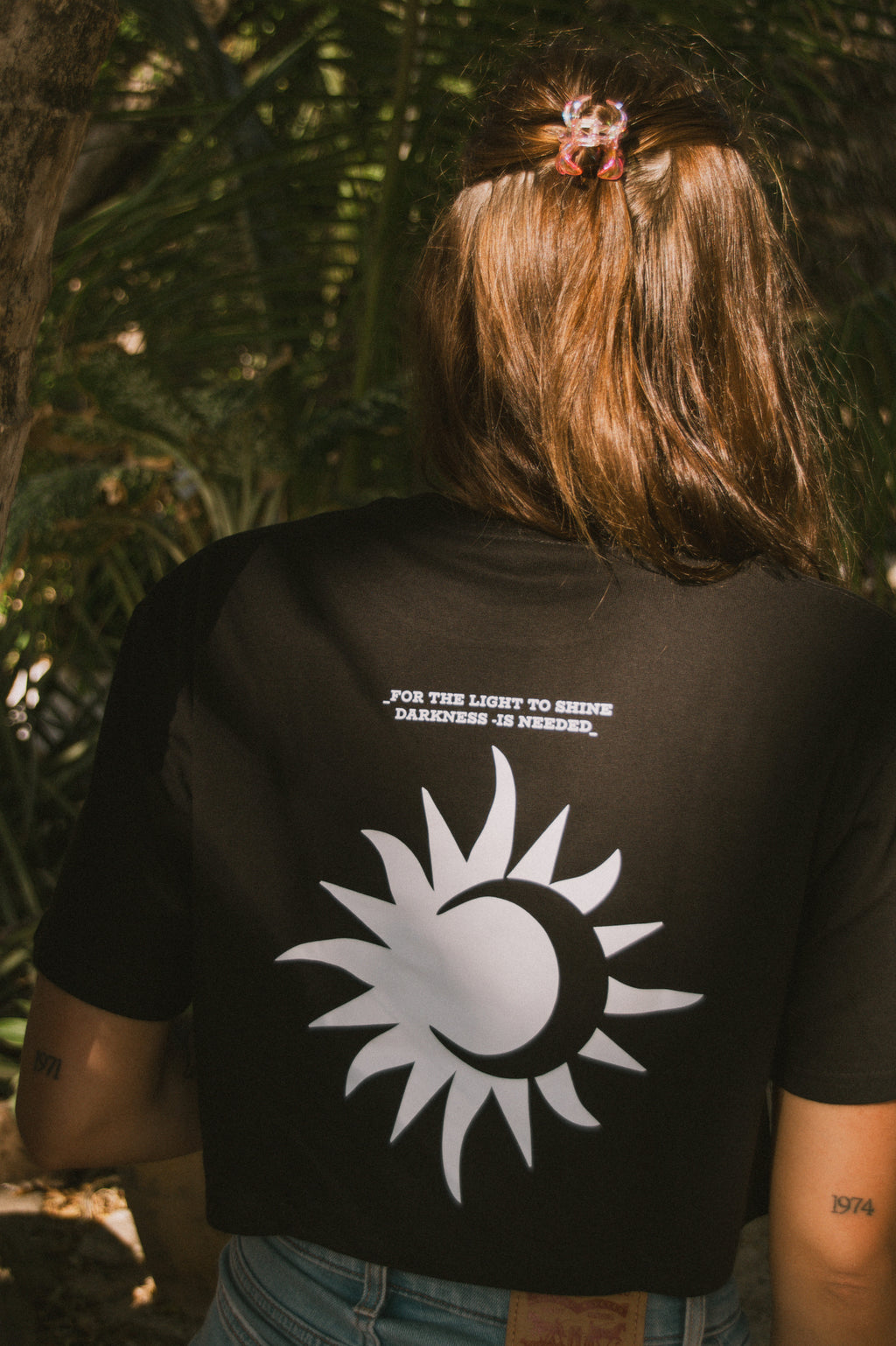 Sun & Moon Crop Top Black