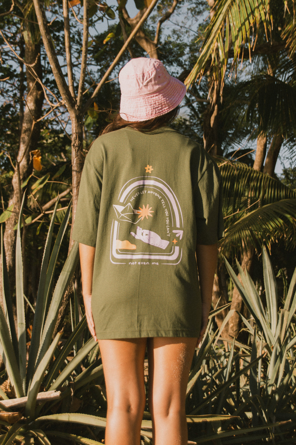 Paper Boat Boxy Tee Moss Green