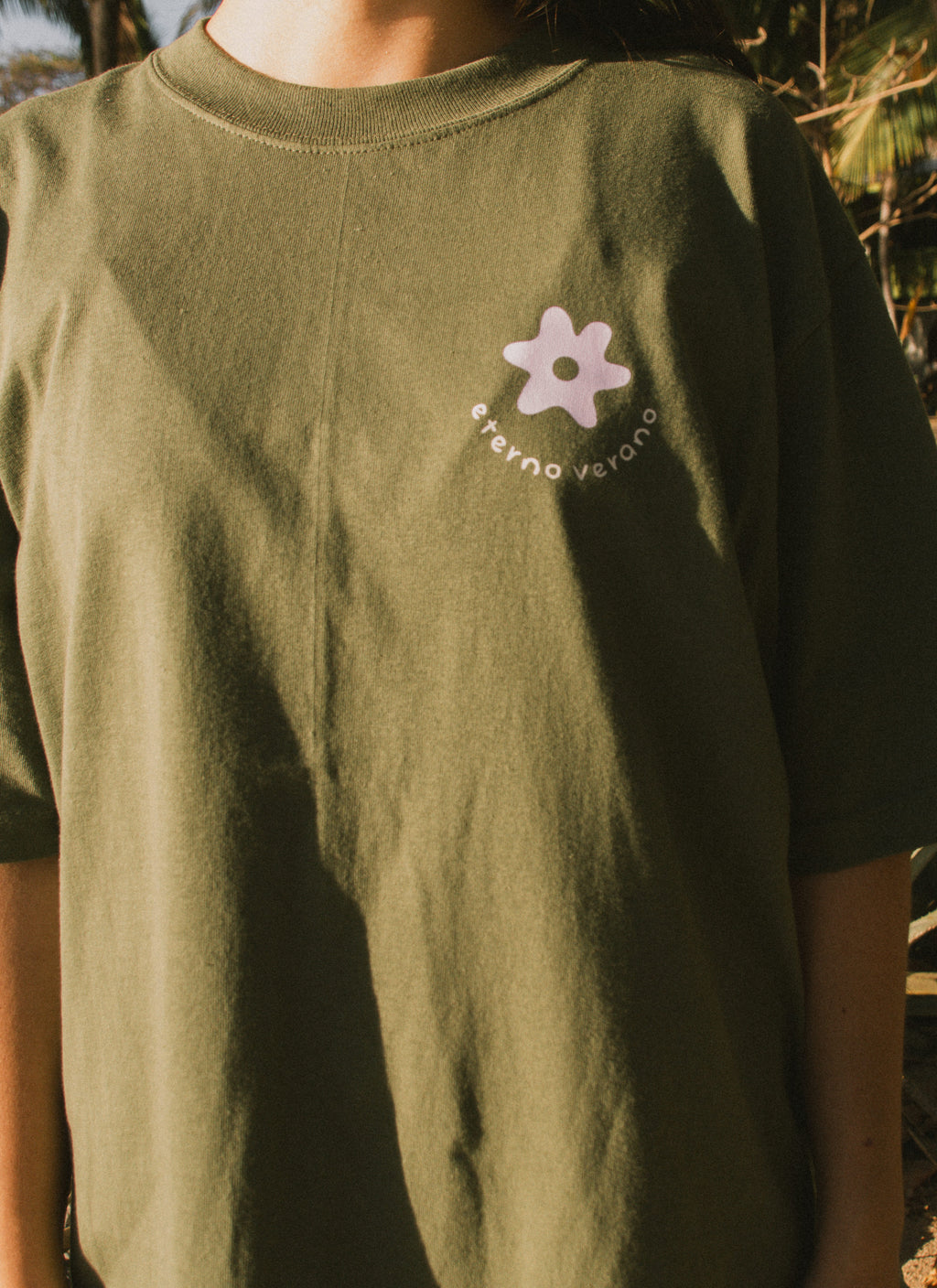 Paper Boat Boxy Tee Moss Green