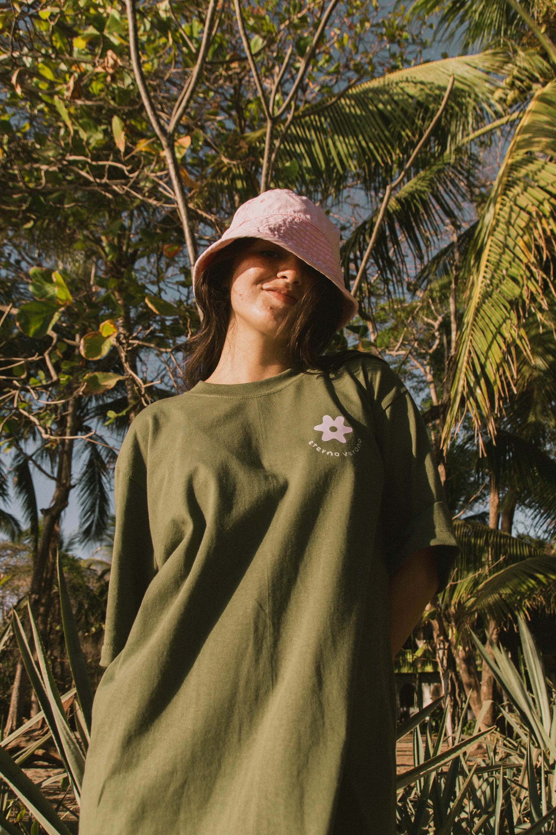 Paper Boat Boxy Tee Moss Green