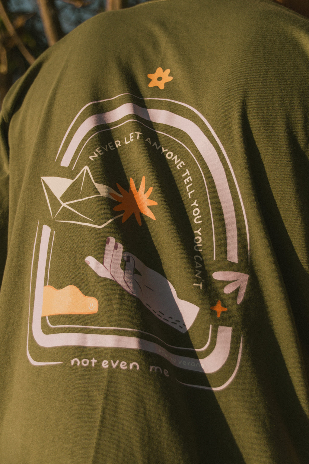 Paper Boat Boxy Tee Moss Green