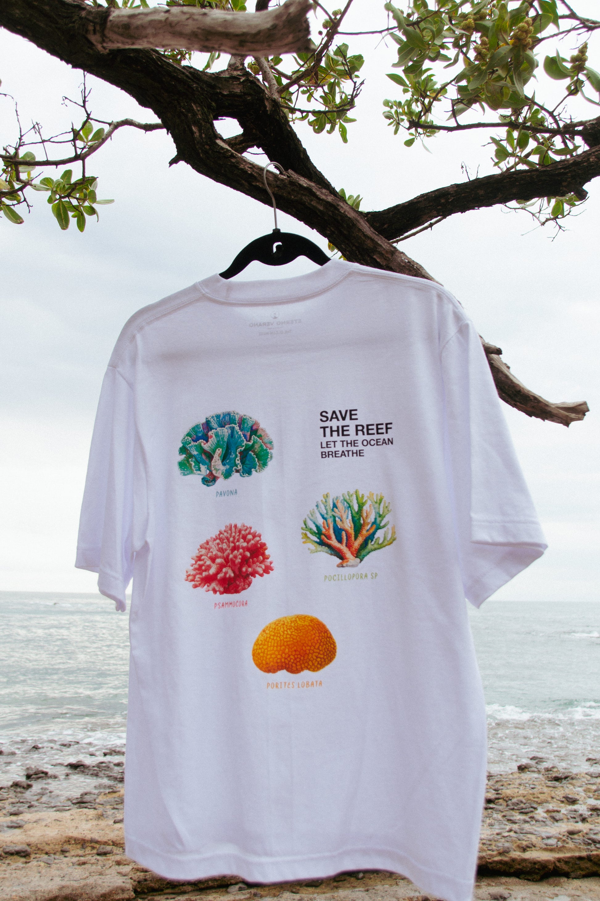 Tama Reef Boxy Tee White