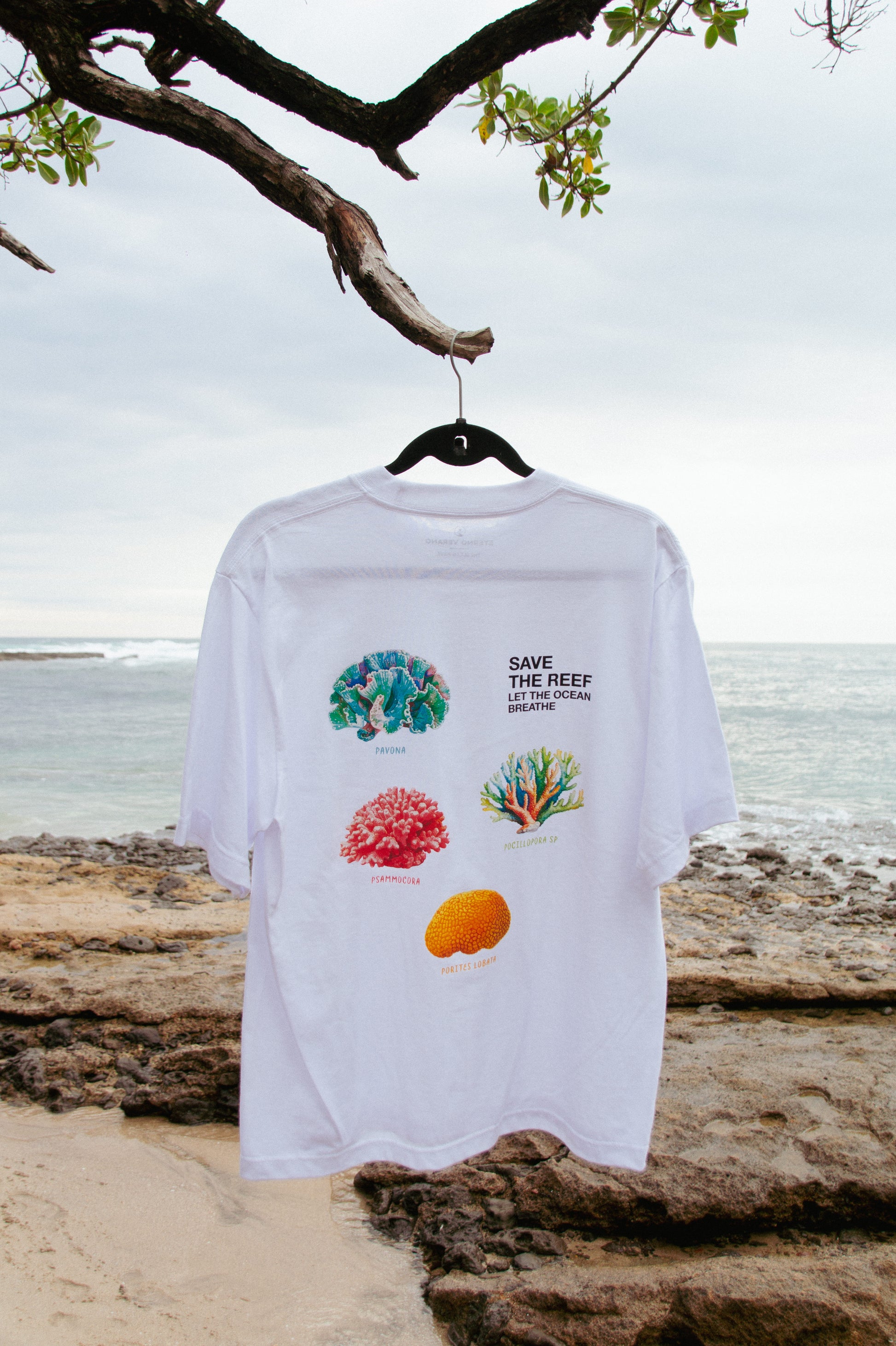 Tama Reef Boxy Tee White