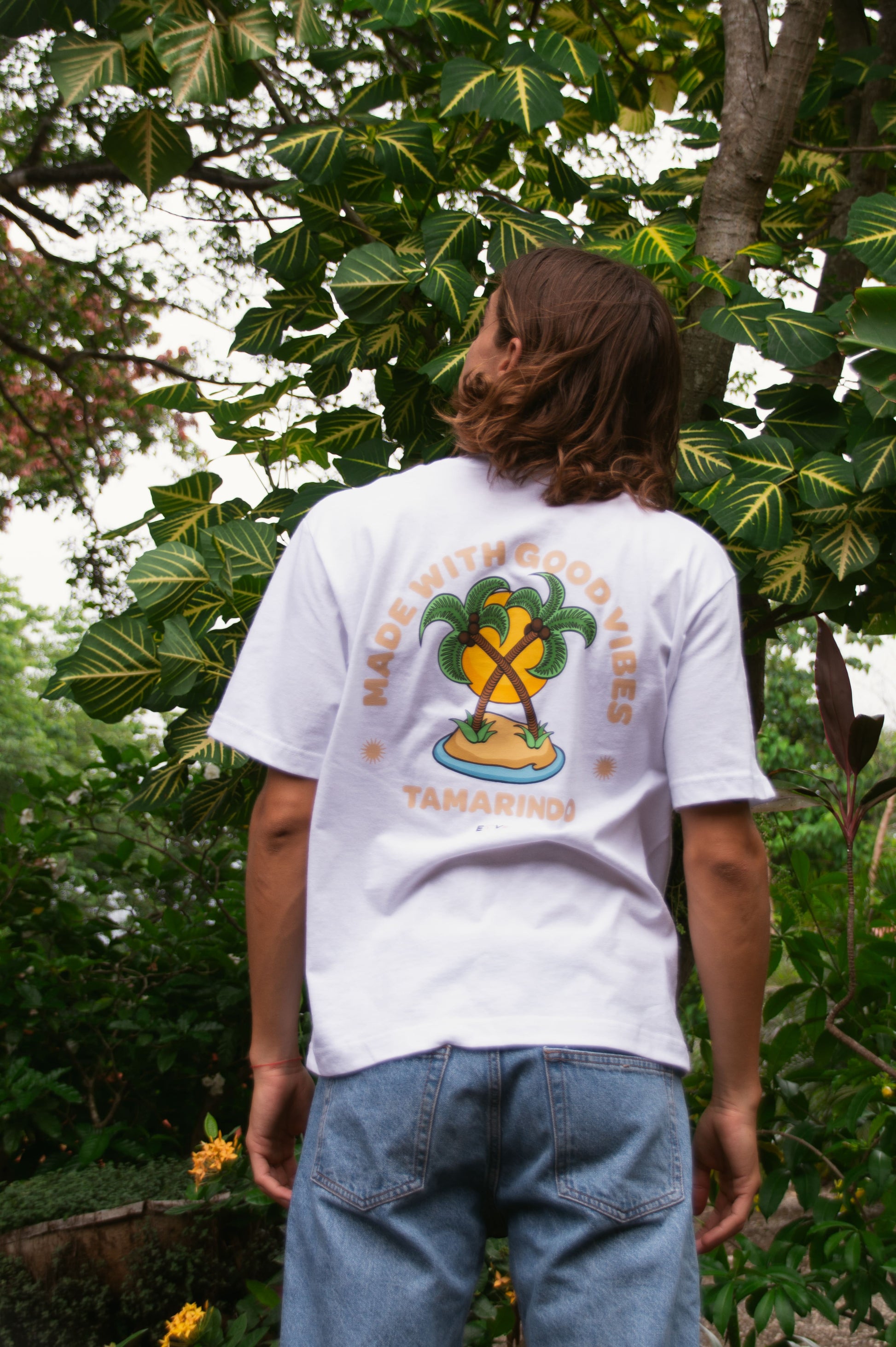 Made With Good Vibes Boxy White