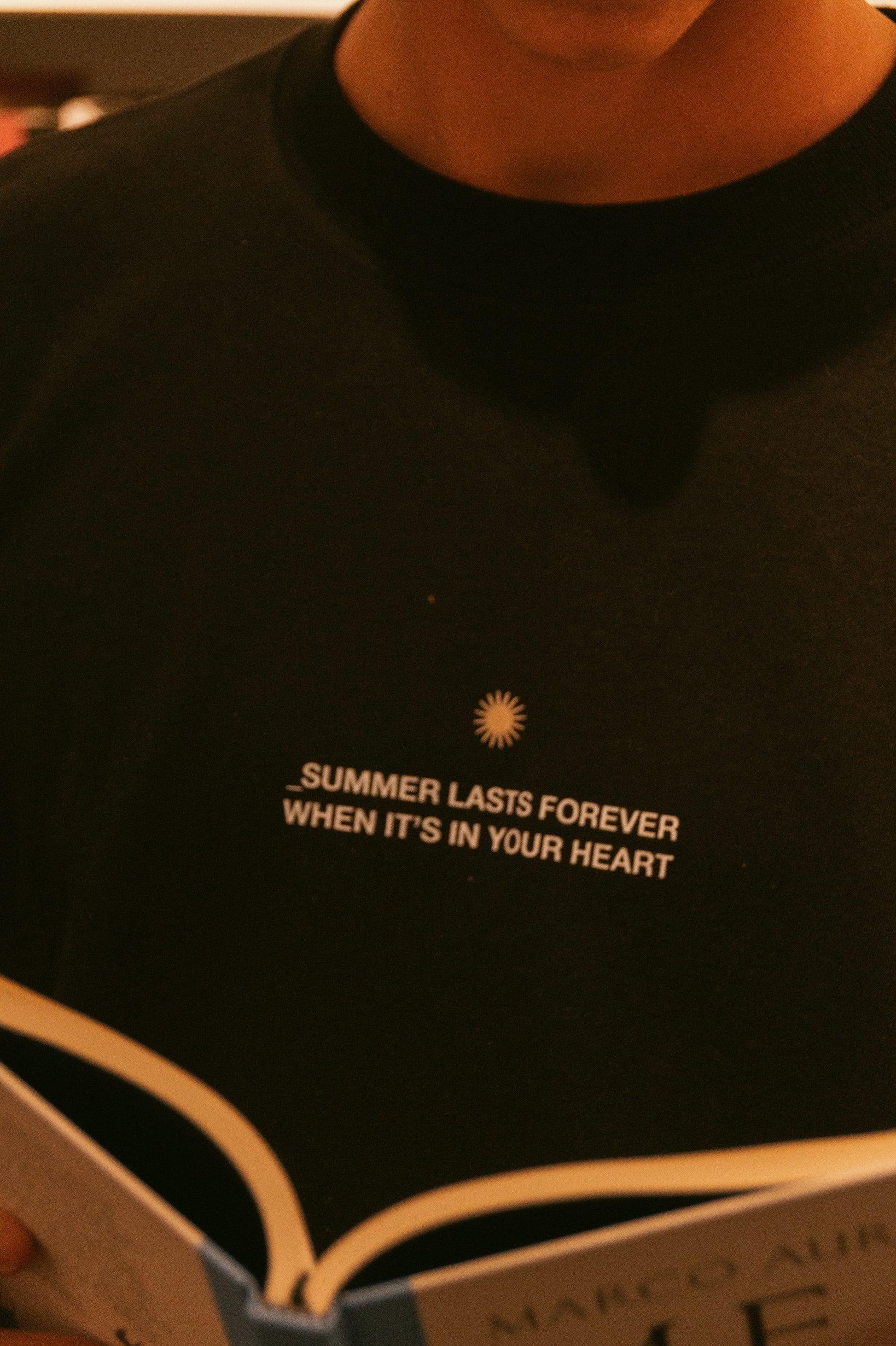 Summer Lasts Forever Boxy Black
